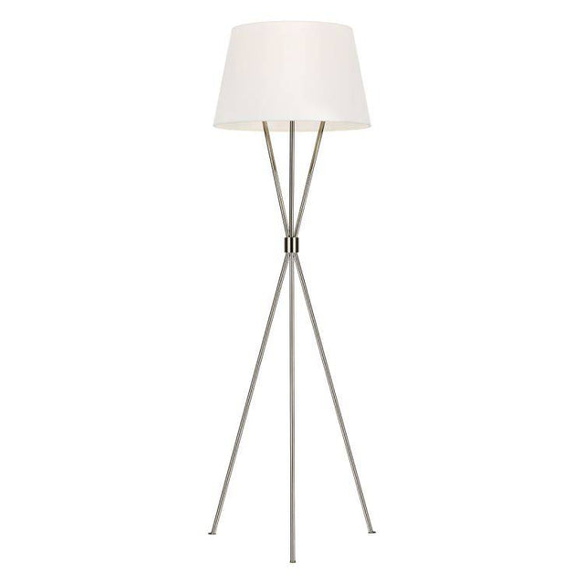 Penny 1 Light Floor Lamp - Polished Nickel - Comet Lighting