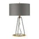 Ferrara Table Lamp - Grey and Polished Gold