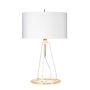 Ferrara Table Lamp - White and Polished Gold