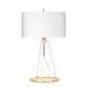 Ferrara Table Lamp - White and Polished Gold