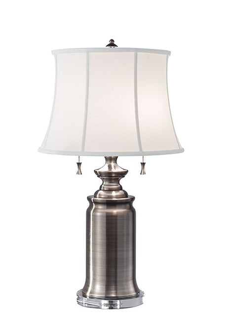 Stateroom 2-Light Table Lamp Antique Nickel