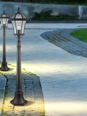 Searchlight Capri Rustic Brown Outdoor Post Lamp