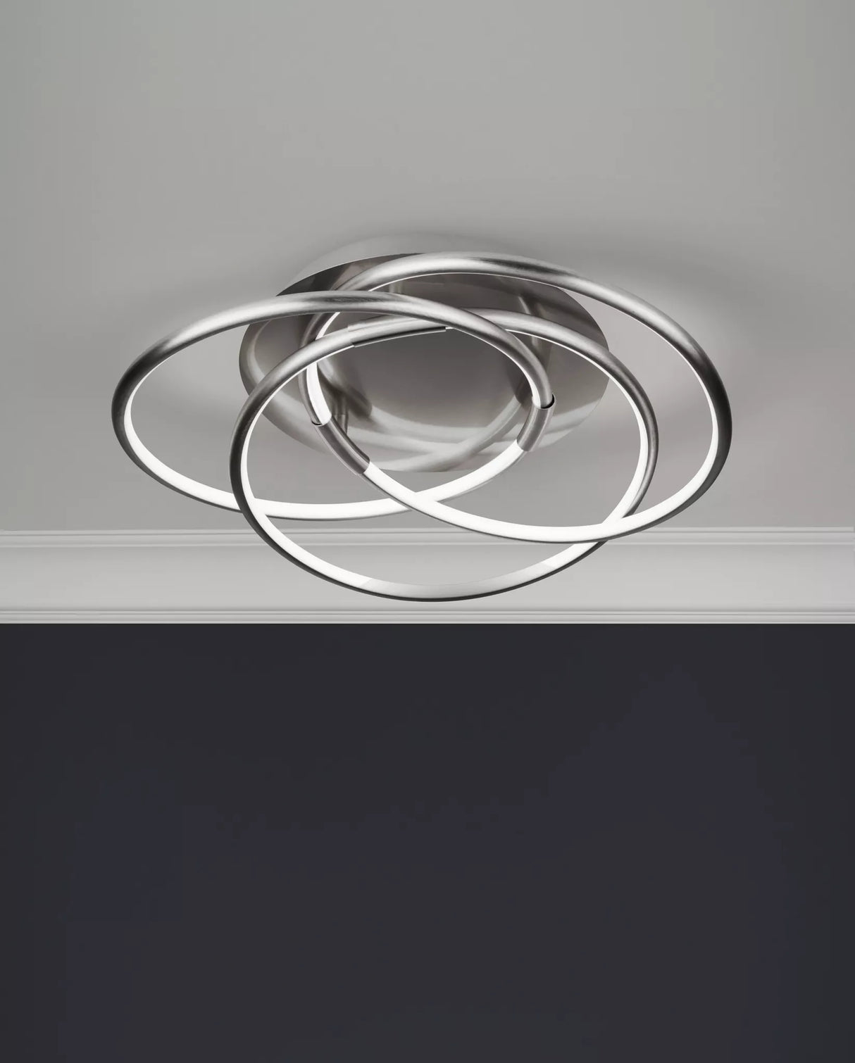 Magic LED Flush - Satin Silver