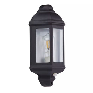 Searchlight Black IP44 Cast Aluminium Outdoor Flush Light With Clear Glass