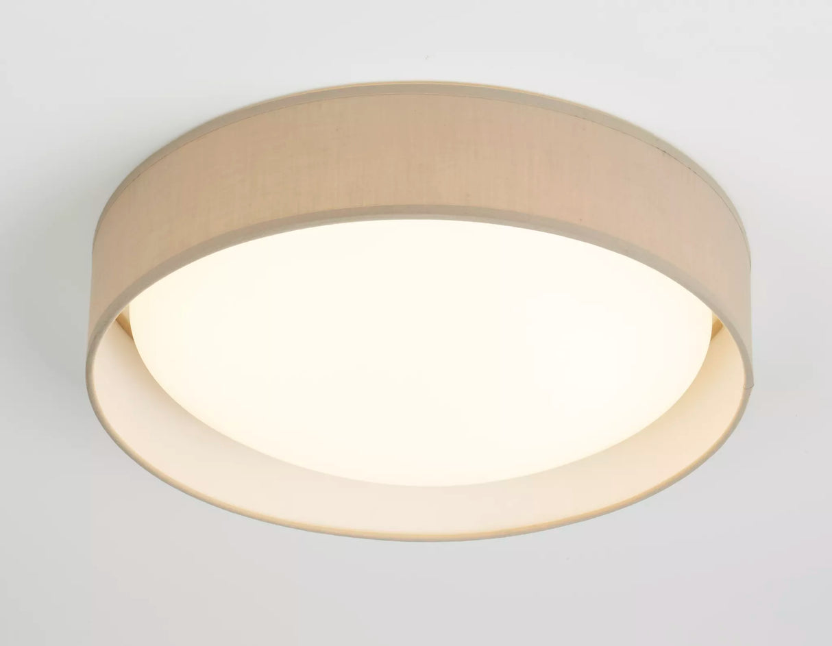 Searchlight Modern 1Lt Led Flush Ceiling Light, Acrylic, White Shade/Silver