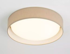 Searchlight Modern 1Lt Led Flush Ceiling Light, Acrylic, White Shade/Silver