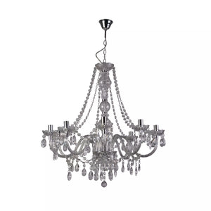 Searchlight Marie Therese 8 Light Chandelier Crystal Drops
