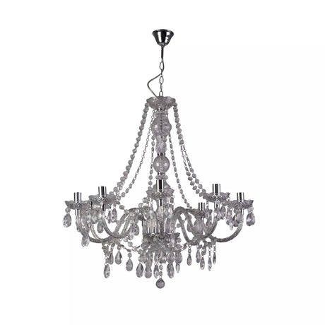Searchlight Marie Therese 8 Light Chandelier Crystal Drops