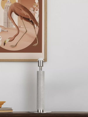 Base Only - London Table Lamp - Knurled Silver