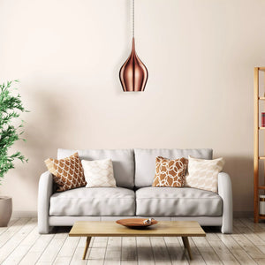 Searchlight Vibrant Pendant - Metallic Pink Copper Metal