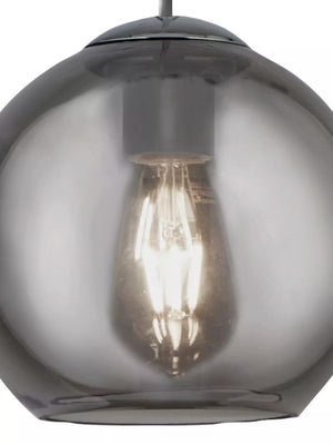 Searchlight Pendant 3Lt Bar| Chrome| Smoke Glass
