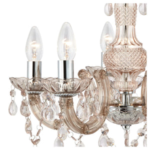 Searchlight Marie Therese Mink 5 Light Chandelier