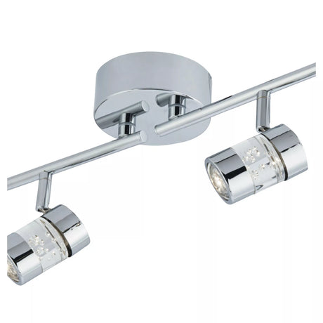 Searchlight Bubbles Chrome 4 LED Adjustable Bar Spotlight Bubbles Effect