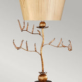 Kristal 1Lt Table Lamp - Putty Patina & Gold Leaf - Comet Lighting