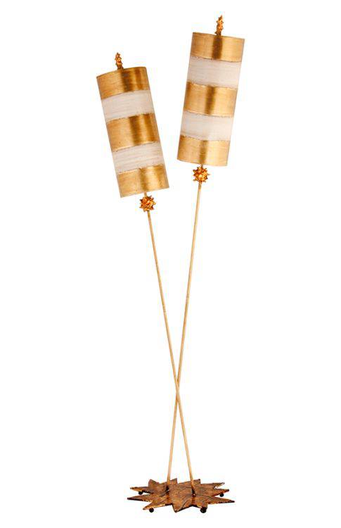 Nettle Luxe Floor Lamp Gold - Comet Lighting