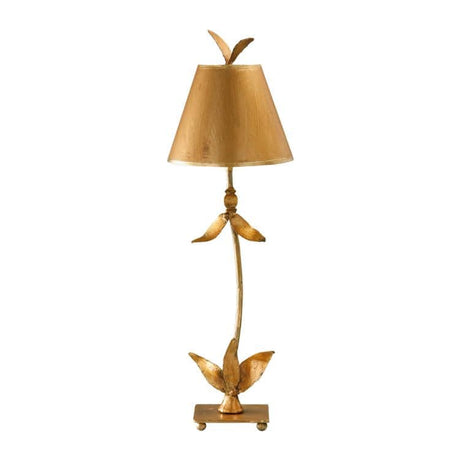 Red Bell 1-Light Table Lamp - Gold Leaf - Comet Lighting