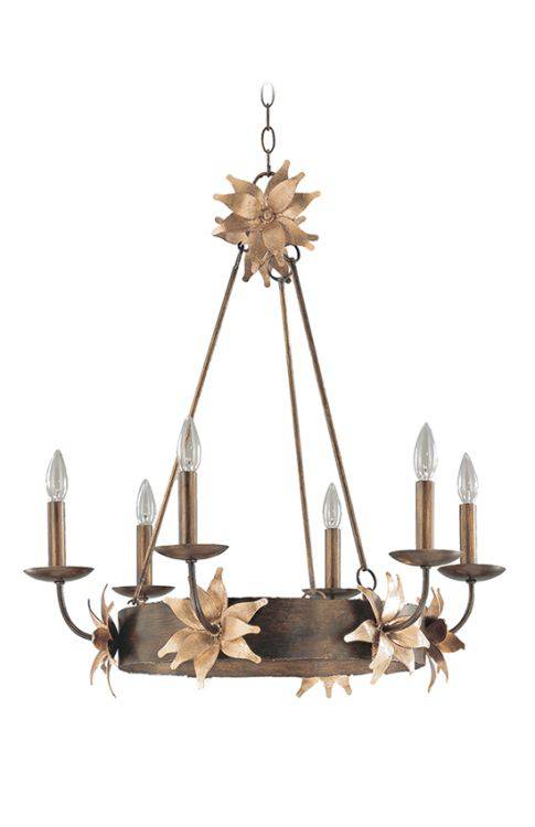 Simone 6-Light Chandelier - Comet Lighting