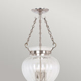 Finsbury Park Pendant Ceiling Light Medium Polished Nickel - Comet Lighting