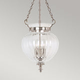 Finsbury Park Pendant Ceiling Light Medium Polished Nickel - Comet Lighting