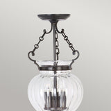 Finsbury Park Pendant Ceiling Light Small Old Bronze - Comet Lighting