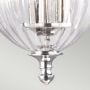 Finsbury Park 3 Light small Pendant - Polished Nickel