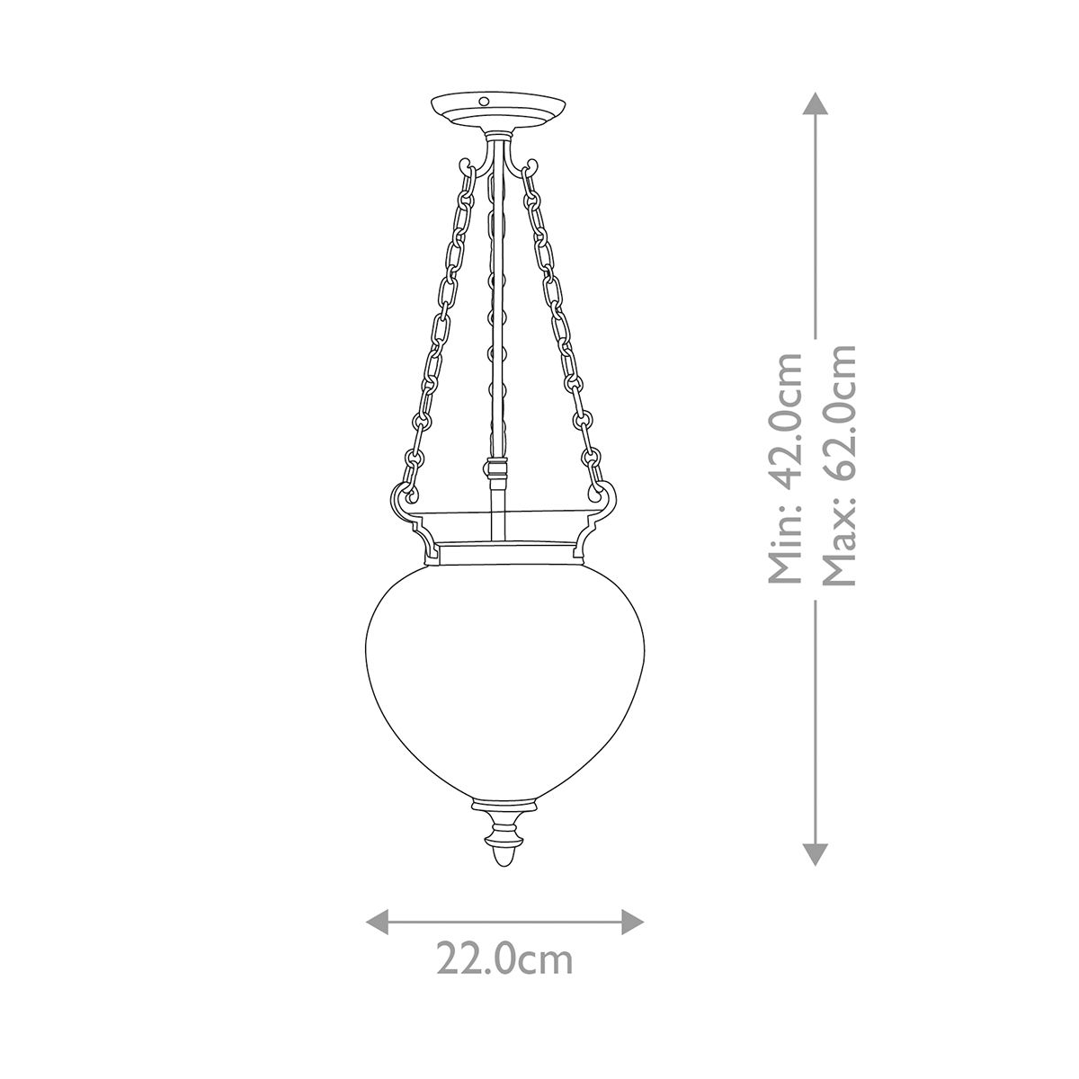 Finsbury Park Pendant Ceiling Light Small Polished Nickel - Comet Lighting