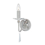 Finsbury Park 1-Light Wall Light Polished Nickel - Comet Lighting