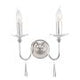 Finsbury Park 2 Light Wall Light - Polished Nickel