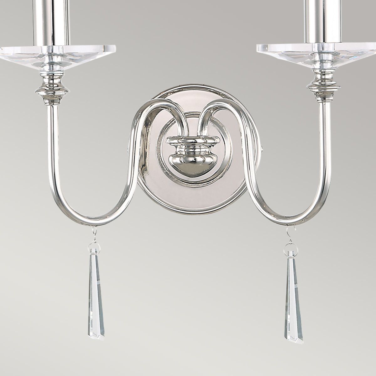 Finsbury Park 2 Light Wall Light - Polished Nickel