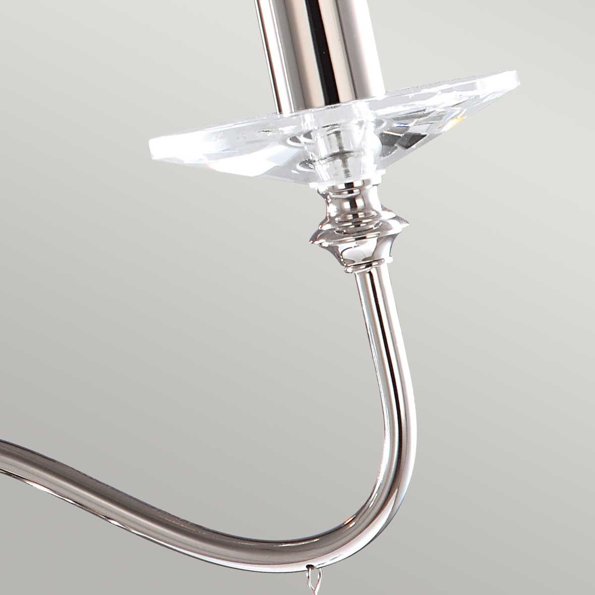 Finsbury Park 3-Light Chandelier Polished Nickel - Comet Lighting