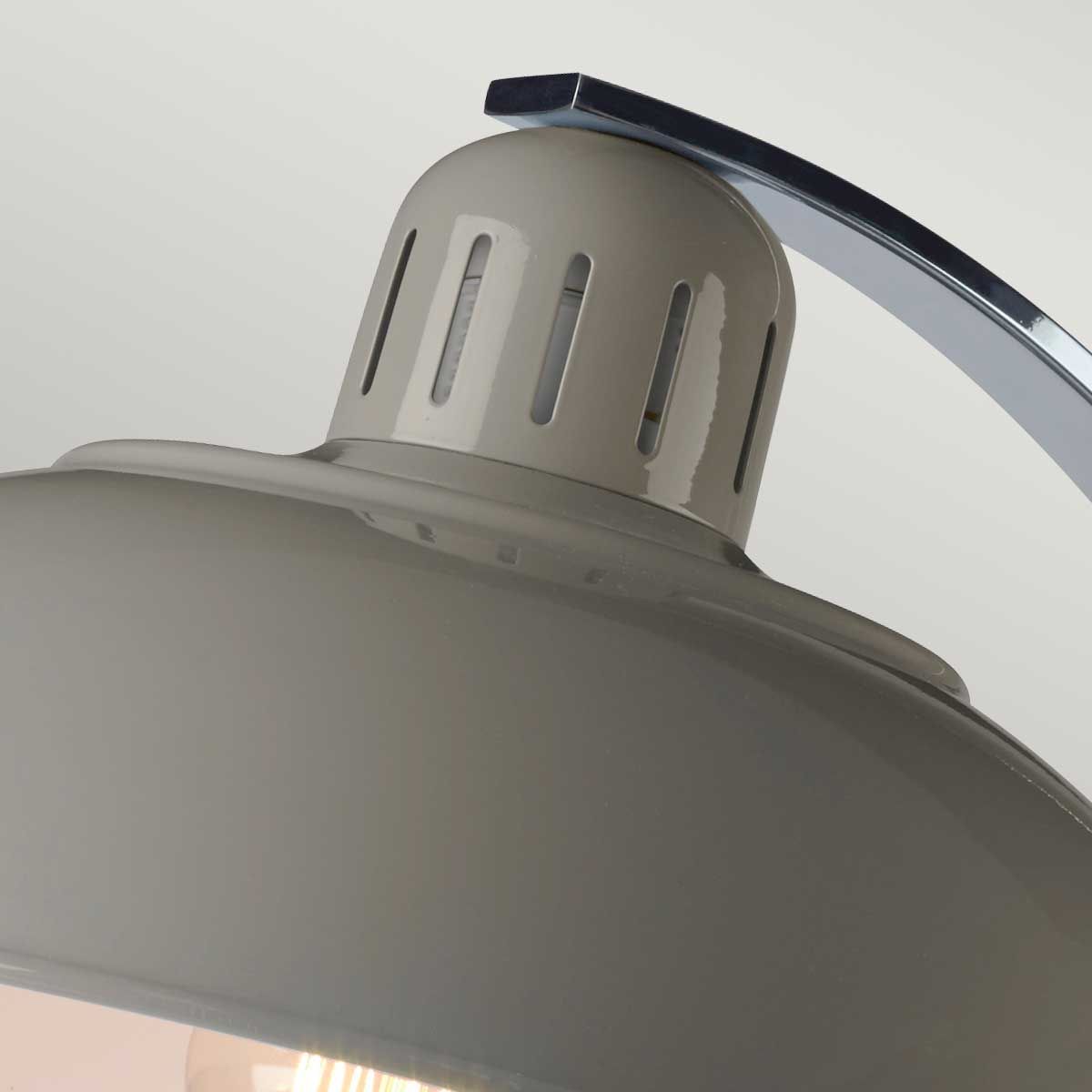 Franklin 1 Light Desk Lamp - Grey - Comet Lighting