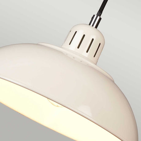 Franklin 1 Light Pendant - Cream - Comet Lighting