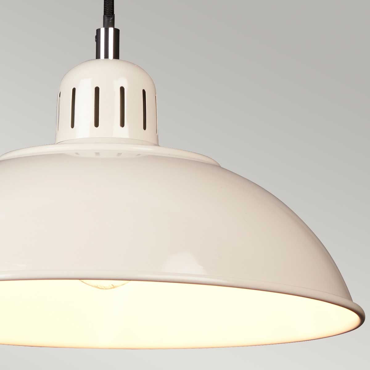 Franklin 1 Light Pendant - Cream - Comet Lighting