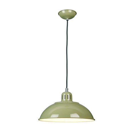 Franklin 1 Light Pendant - Green - Comet Lighting