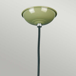 Franklin 1 Light Pendant - Green - Comet Lighting