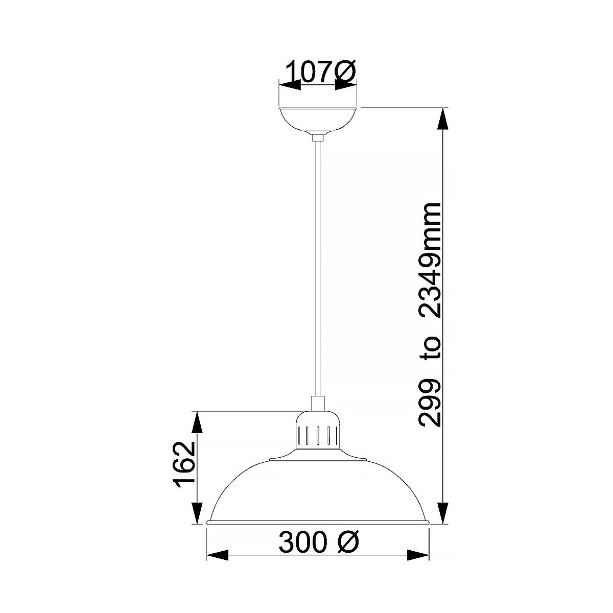 Franklin 1 Light Pendant - Red - Comet Lighting
