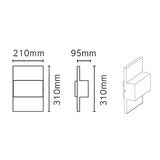 Geneve E27 Wall Lantern - Graphite - Comet Lighting