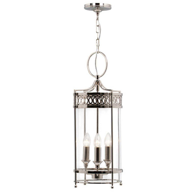 Guildhall Pendant - Polished Nickel - Comet Lighting