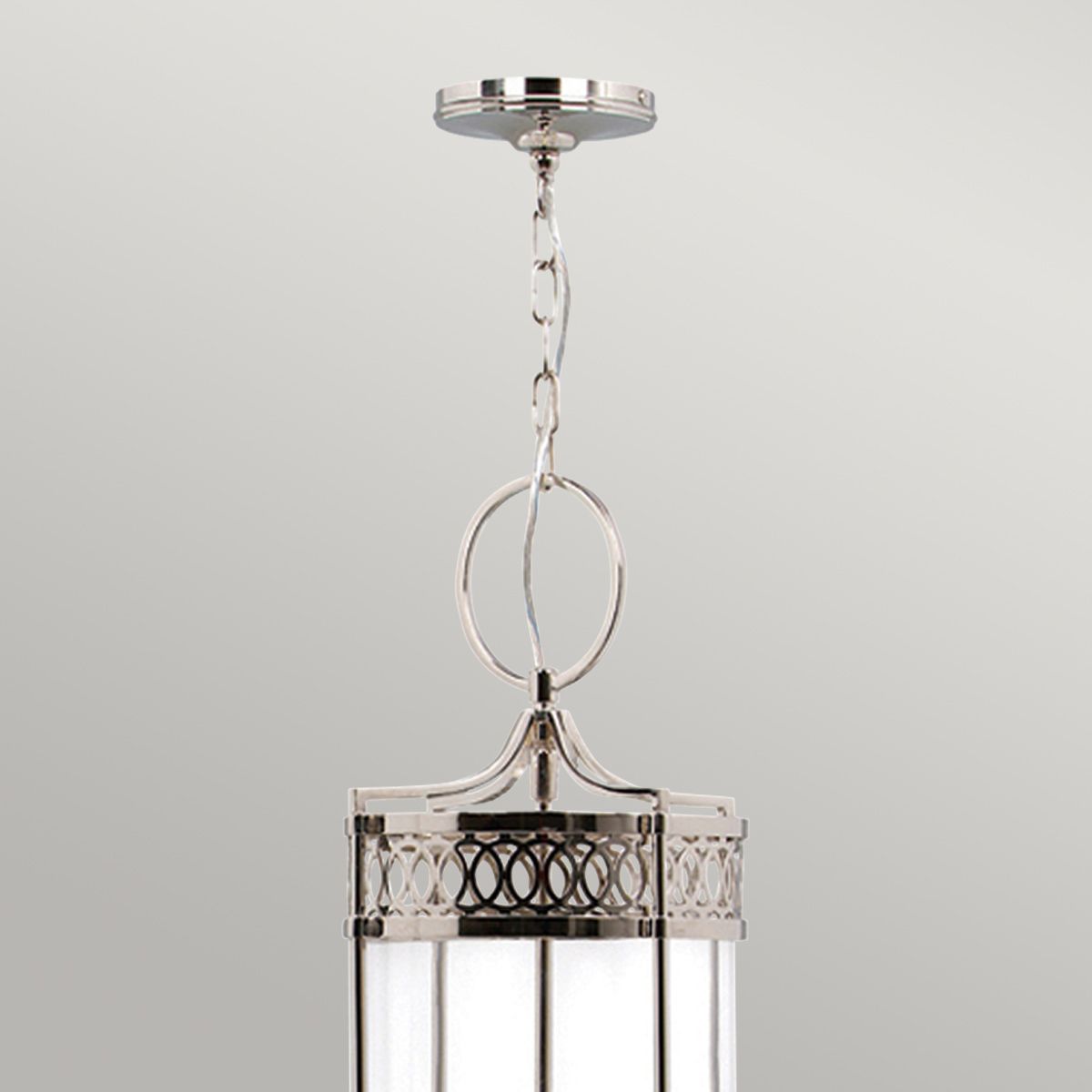 Guildhall Pendant Ceiling Light Polished Nickel - Comet Lighting