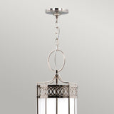 Guildhall Pendant Ceiling Light Polished Nickel - Comet Lighting