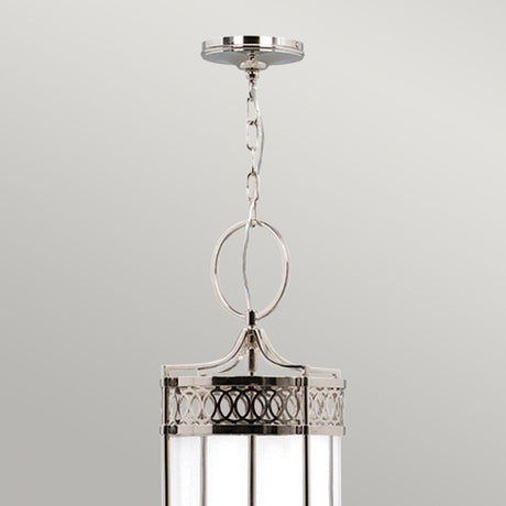 Guildhall Pendant Ceiling Light Polished Nickel - Comet Lighting