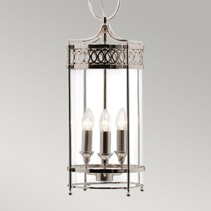 Guildhall Pendant - Polished Nickel - Comet Lighting