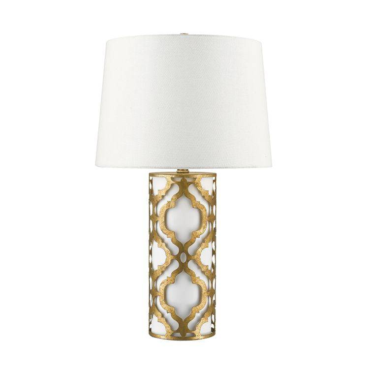 Arabella 1-Light Table Lamp - Distressed Gold - Comet Lighting