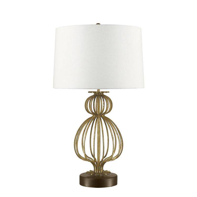 Lafitte 1-Light Table Lamp - Distressed Gold - Comet Lighting