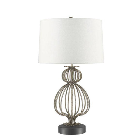 Lafitte 1-Light Table Lamp - Distressed Silver - Comet Lighting