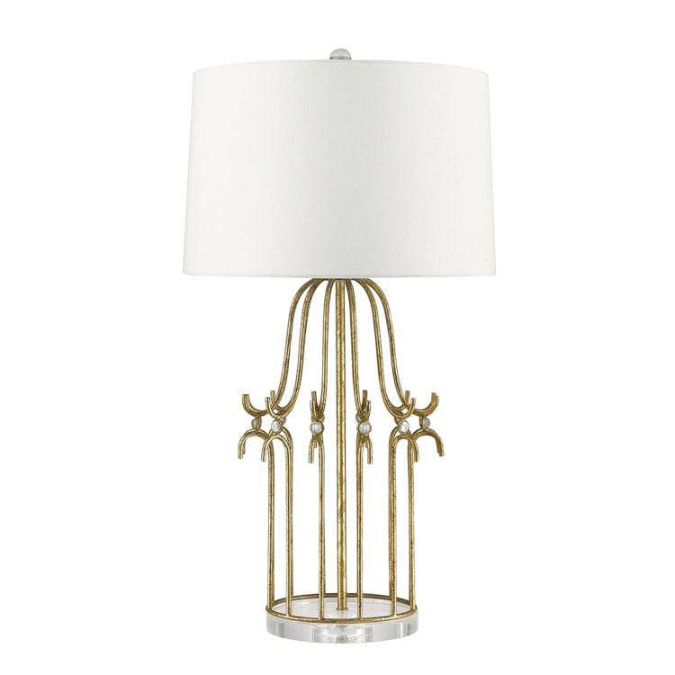 Stella 1-Light Table Lamp - Distressed Gold - Comet Lighting