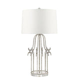 Stella 1-Light Table Lamp - Distressed Silver - Comet Lighting