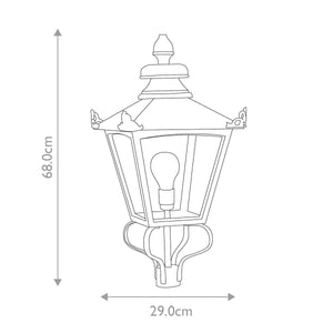 Grampian Outdoor Head Only Black - Comet Lighting