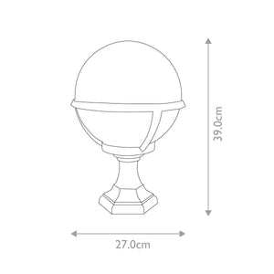 Glenbeigh 1 Light Pedestal/Porch Lantern - Comet Lighting
