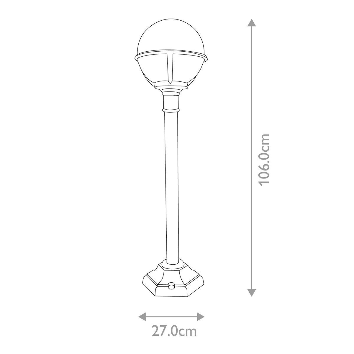 Glenbeigh 1 Light Pillar Lantern - Comet Lighting